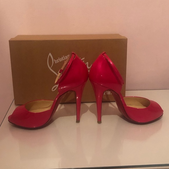 LIMITED EDITION CHRISTIAN LOUBOUTIN BARBIE 50thANNIVERSARY PINKPEEPTOE HEELS - Picture 7 of 16